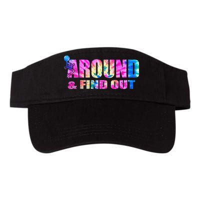 Vintaeg F Around And Find Out Tie Dye Lover Gift Visor