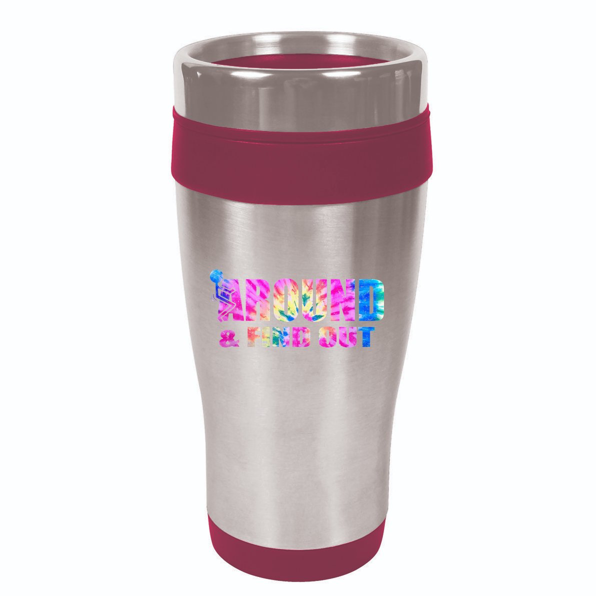 Vintaeg F Around And Find Out Tie Dye Lover Gift 16oz Travel Tumbler