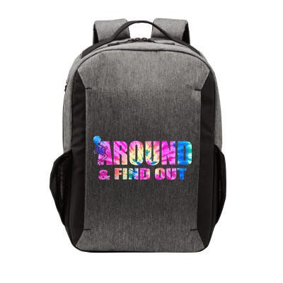 Vintaeg F Around And Find Out Tie Dye Lover Gift Vector Backpack