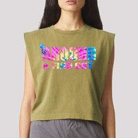 Vintaeg F Around And Find Out Tie Dye Lover Gift Garment-Dyed Women's Muscle Tee