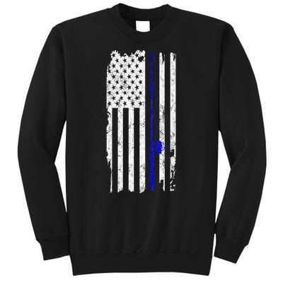 Vintage Fishing American Flag Gift Sweatshirt