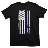 Vintage Fishing American Flag Gift T-Shirt