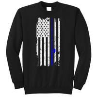 Vintage Fishing American Flag Gift Tall Sweatshirt