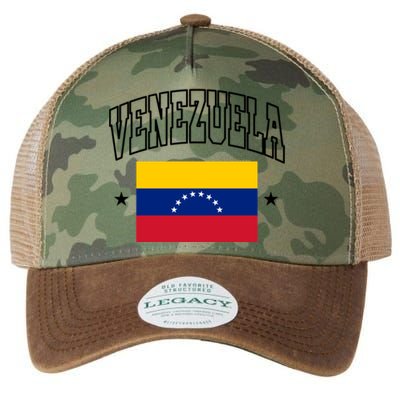 Venezuela Flag Athletic Souvenir Gift Legacy Tie Dye Trucker Hat