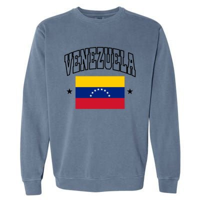 Venezuela Flag Athletic Souvenir Gift Garment-Dyed Sweatshirt