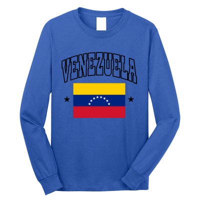 Venezuela Flag Athletic Souvenir Gift Long Sleeve Shirt