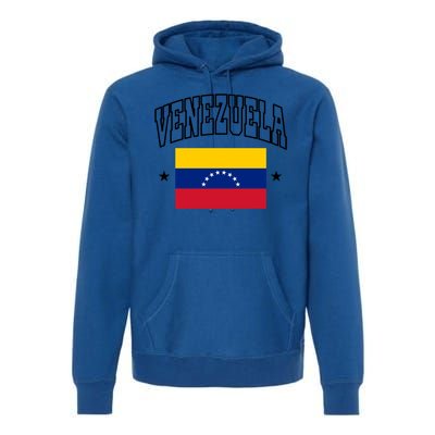 Venezuela Flag Athletic Souvenir Gift Premium Hoodie