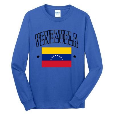 Venezuela Flag Athletic Souvenir Gift Tall Long Sleeve T-Shirt