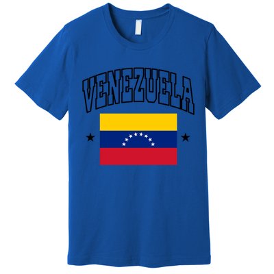 Venezuela Flag Athletic Souvenir Gift Premium T-Shirt