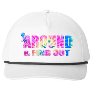 Vintaeg F Around And Find Out Tie Dye Lover Gift Snapback Five-Panel Rope Hat