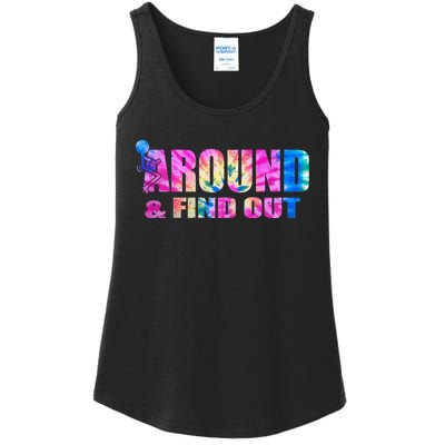 Vintaeg F Around And Find Out Tie Dye Lover Gift Ladies Essential Tank