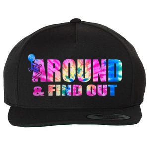 Vintaeg F Around And Find Out Tie Dye Lover Gift Wool Snapback Cap