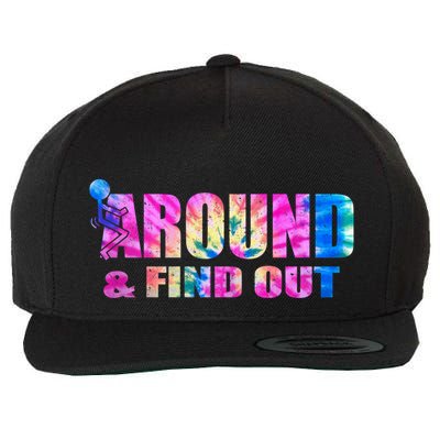 Vintaeg F Around And Find Out Tie Dye Lover Gift Wool Snapback Cap