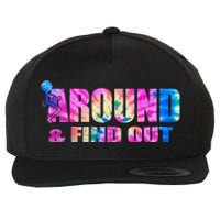 Vintaeg F Around And Find Out Tie Dye Lover Gift Wool Snapback Cap