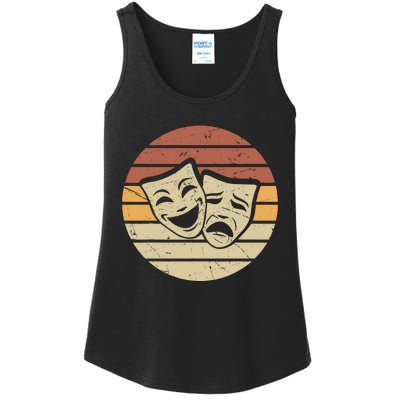 Vintage Face Actor And Actress In Theater Ladies Essential Tank