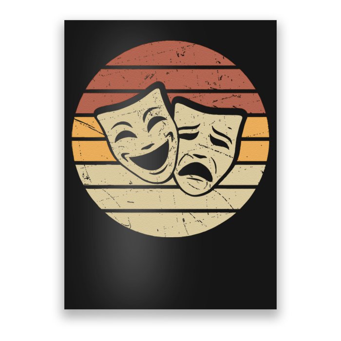 Vintage Face Actor And Actress In Theater Poster