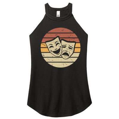 Vintage Face Actor And Actress In Theater Women's Perfect Tri Rocker Tank