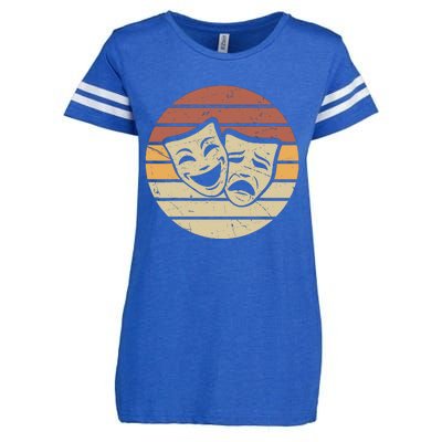 Vintage Face Actor And Actress In Theater Enza Ladies Jersey Football T-Shirt