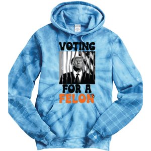 Voting For A Felon Tie Dye Hoodie