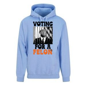 Voting For A Felon Unisex Surf Hoodie