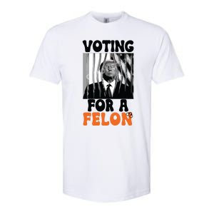 Voting For A Felon Softstyle CVC T-Shirt