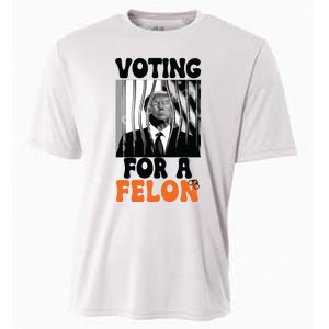 Voting For A Felon Cooling Performance Crew T-Shirt