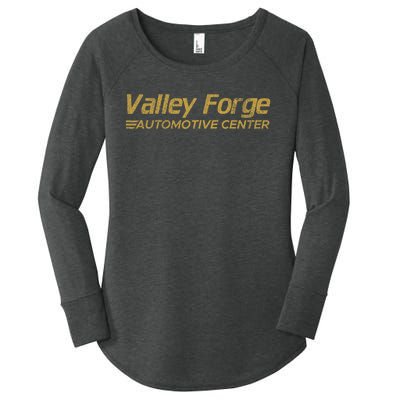 Valley Forge Automotive Distressed Look Women's Perfect Tri Tunic Long Sleeve Shirt