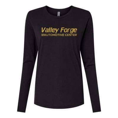 Valley Forge Automotive Distressed Look Womens Cotton Relaxed Long Sleeve T-Shirt