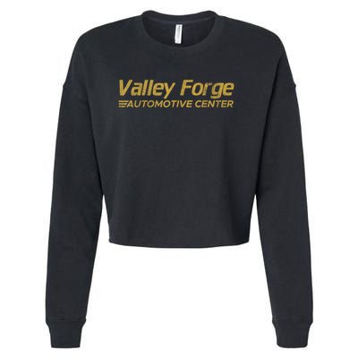 Valley Forge Automotive Distressed Look Cropped Pullover Crew