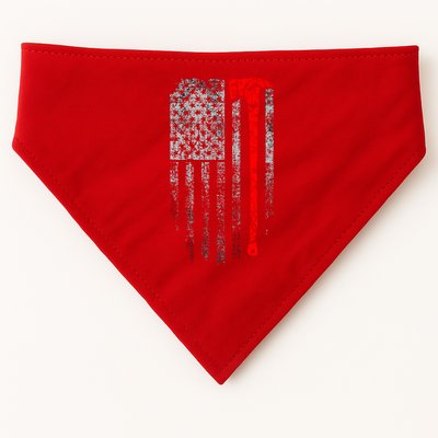 Vintage Firefighter American Grunge Flag & Axe USA-Made Doggie Bandana