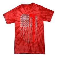 Vintage Firefighter American Grunge Flag & Axe Tie-Dye T-Shirt