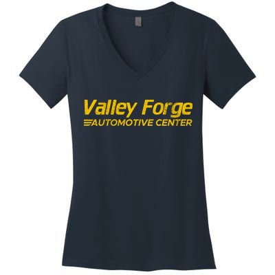 Valley Forge Automotive Distressed Look Women's V-Neck T-Shirt