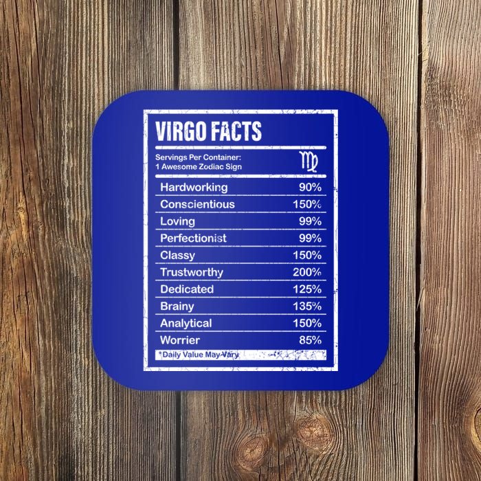 Virgo Facts And Funny Zodiac Gift Coaster