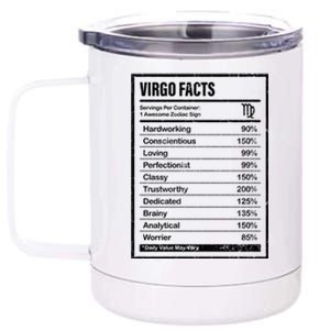 Virgo Facts And Funny Zodiac Gift 12 oz Stainless Steel Tumbler Cup