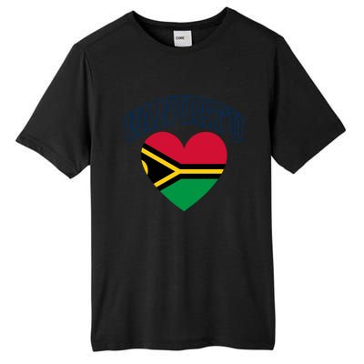 Vanuatu Flag Athletic Heart Souvenir Gift Tall Fusion ChromaSoft Performance T-Shirt