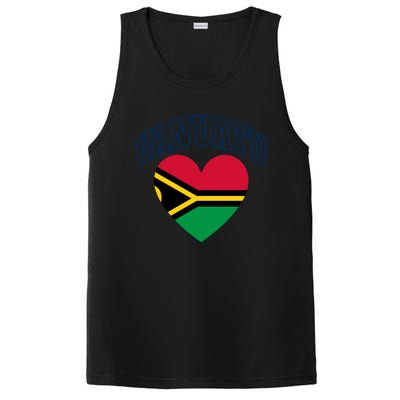 Vanuatu Flag Athletic Heart Souvenir Gift PosiCharge Competitor Tank