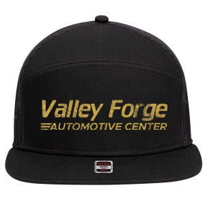 Valley Forge Automotive Distressed Look 7 Panel Mesh Trucker Snapback Hat