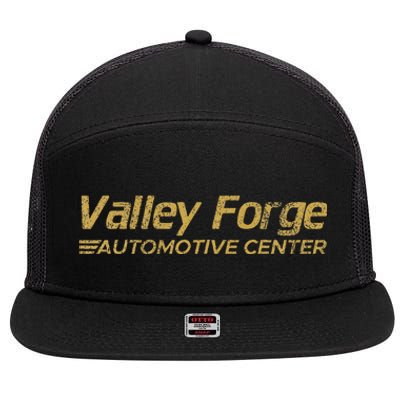 Valley Forge Automotive Distressed Look 7 Panel Mesh Trucker Snapback Hat