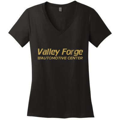 Valley Forge Automotive Distressed Look Women's V-Neck T-Shirt