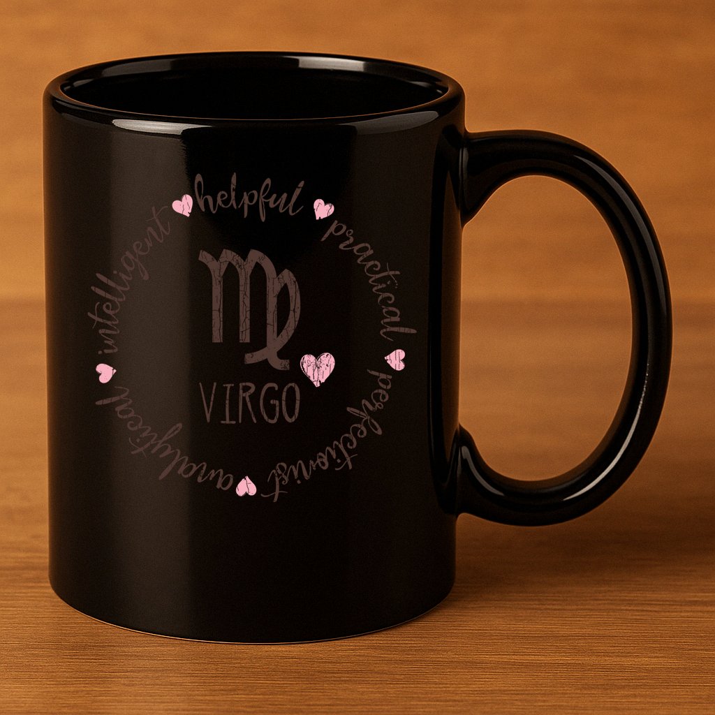 Virgo Facts And Funny Zodiac Sign Gift 11oz C Handle Ceramic Mug
