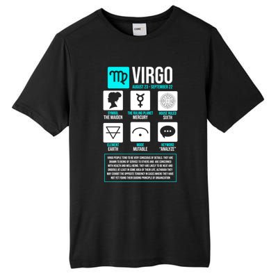 Virgo Facts Astrology Horoscope Astrological Zodiac Sign Funny Gift Tall Fusion ChromaSoft Performance T-Shirt