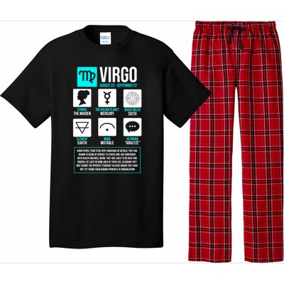 Virgo Facts Astrology Horoscope Astrological Zodiac Sign Funny Gift Pajama Set