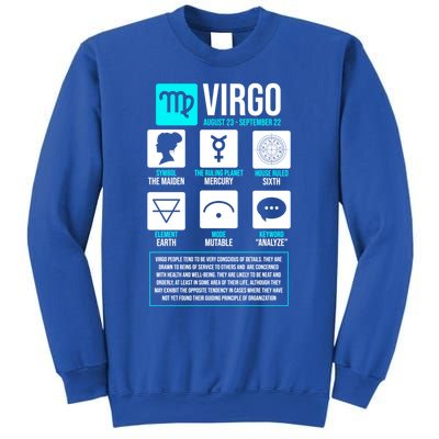 Virgo Facts Astrology Horoscope Astrological Zodiac Sign Funny Gift Sweatshirt