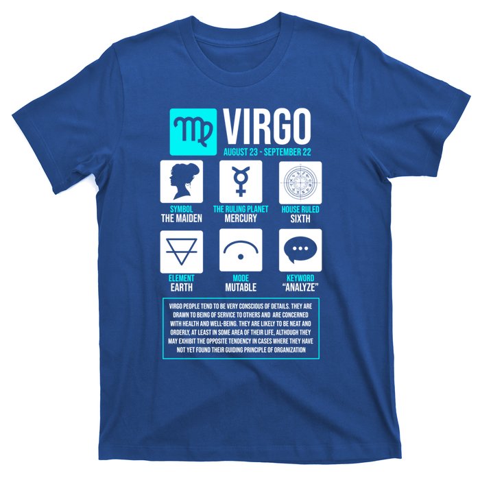 Virgo Facts Astrology Horoscope Astrological Zodiac Sign Funny Gift T-Shirt