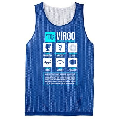 Virgo Facts Astrology Horoscope Astrological Zodiac Sign Funny Gift Mesh Reversible Basketball Jersey Tank