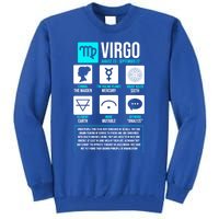 Virgo Facts Astrology Horoscope Astrological Zodiac Sign Funny Gift Tall Sweatshirt