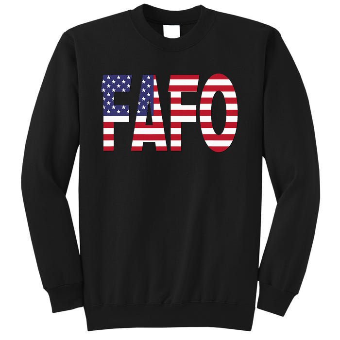 vintage FAFO American Flag Sweatshirt