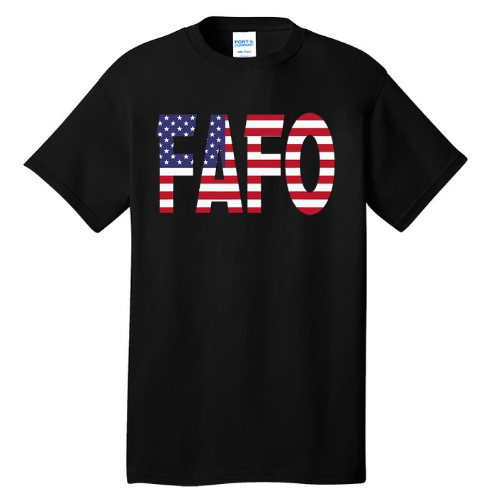 vintage FAFO American Flag Tall T-Shirt