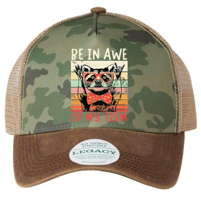 Vintage Funny Autism Be In Awe Of My Tism Adult Awe Tism Legacy Tie Dye Trucker Hat
