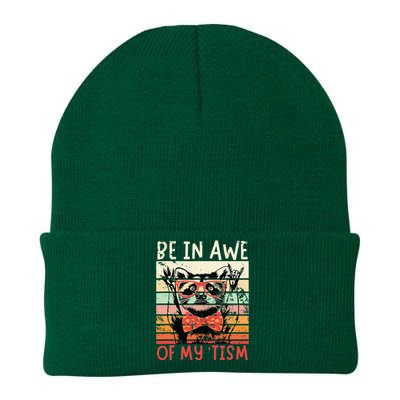 Vintage Funny Autism Be In Awe Of My Tism Adult Awe Tism Knit Cap Winter Beanie